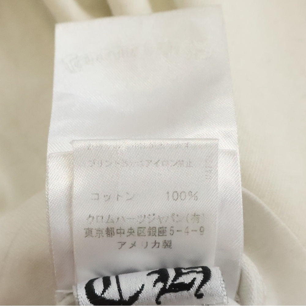 CHROME HEARTS(クロムハーツ) USA Print L/S Tee USAプリント アーチロゴ長袖Tシャツ ホワイト