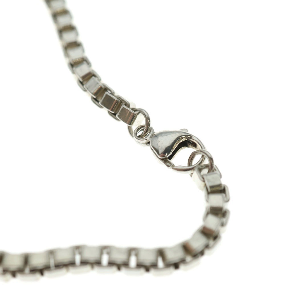 極美品 ティファニー ブレスレット ベネチアン 17号 シルバー 袋付き TIFFANY & Co.(ティファニー) Venetian Link ID Bracelet ベネチアン