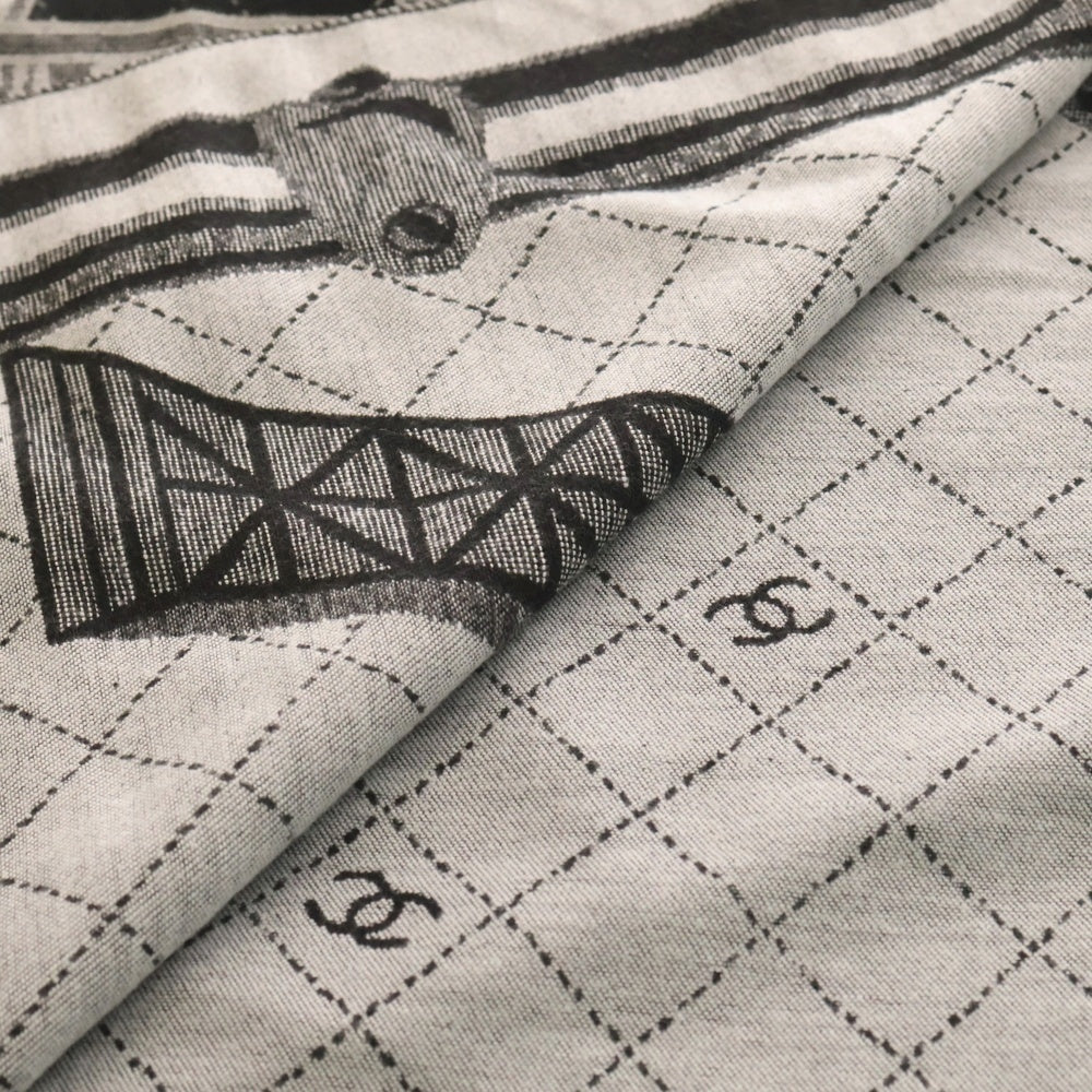 CHANEL(シャネル) リバーシブル大判スカーフ ストール マフラー