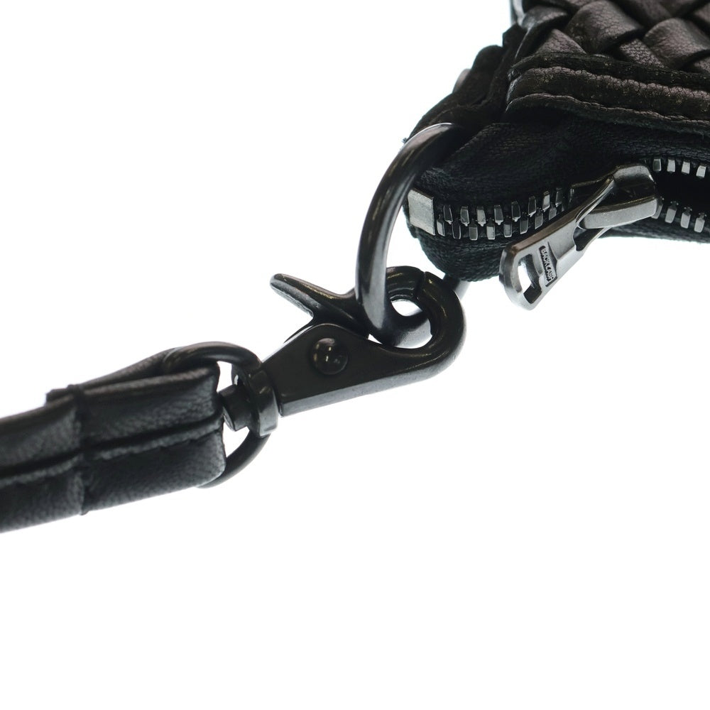 BACK LASH(バックラッシュ) ゴートクロムレザー メッシュサコッシュ ショルダーバッグ ブラック 245-01 レディース