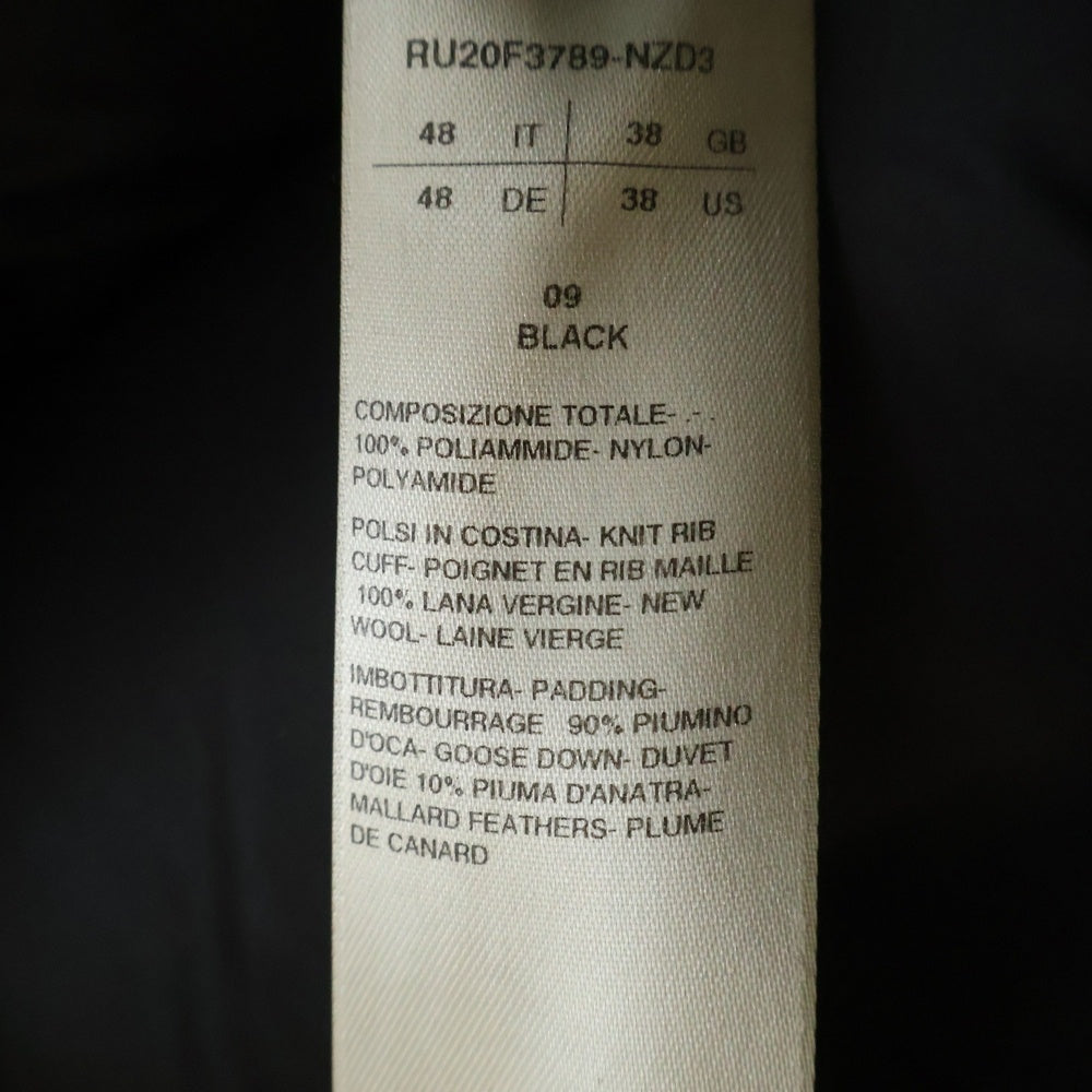 Rick Owens(リックオウエンス) 20AW JUMBO IES LIGHTWEIGHT DOWN JACKET RU20F3789-NZD3 ジャンボIES ライトウェイトダウンジャケット ブラック