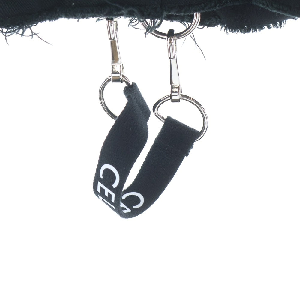 CELINE(セリーヌ) Hedi Period Cotton Short 2Z383403E ストラップ ショートパンツ ブラック