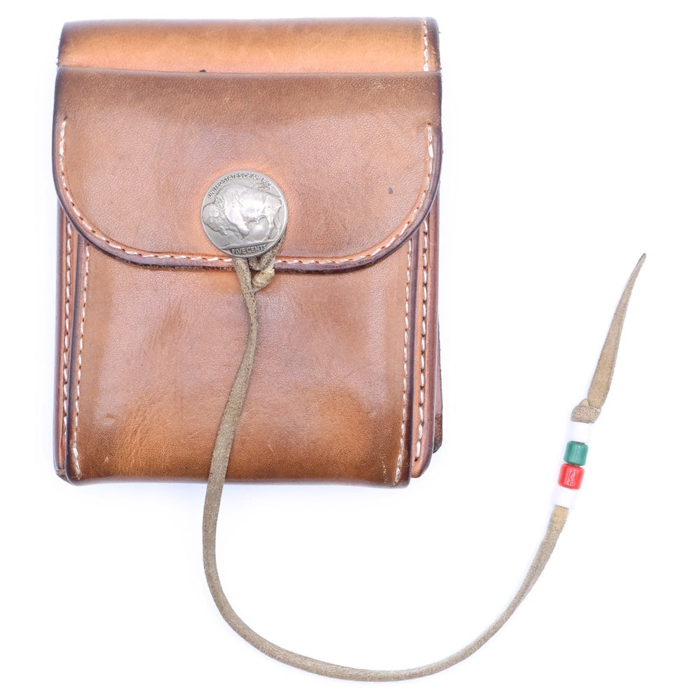 goro's(ゴローズ) 二つ折り財布 サドル レザーウォレット ベージュ