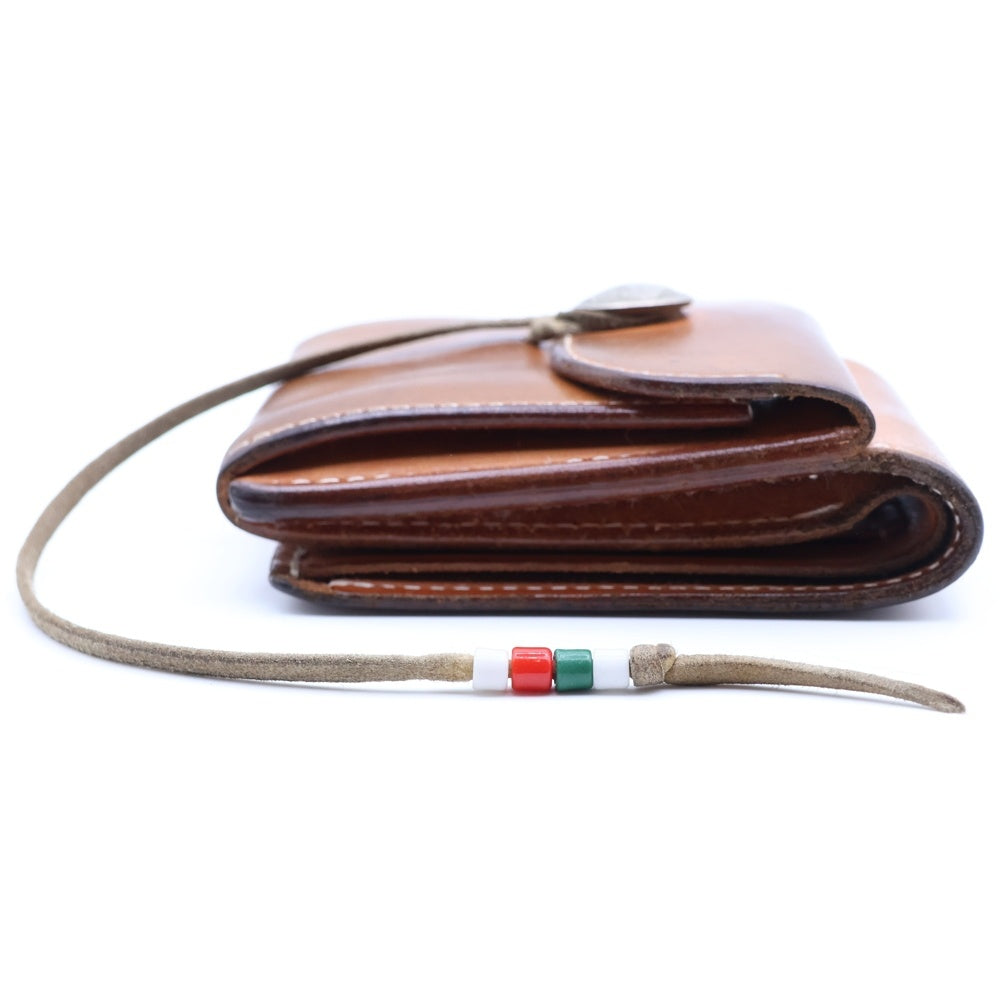 goro's(ゴローズ) 二つ折り財布 サドル レザーウォレット ベージュ