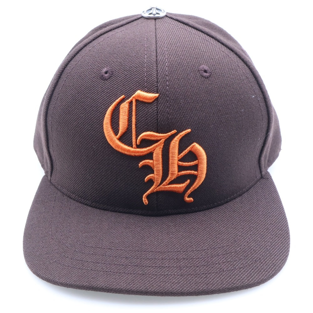 CHROME HEARTS(クロムハーツ) CH Logo Embroidery Trucker Cap CHロゴ刺繍 トラッカーキャップ ベースボールキャップ 帽子 ブラウン/オレンジ