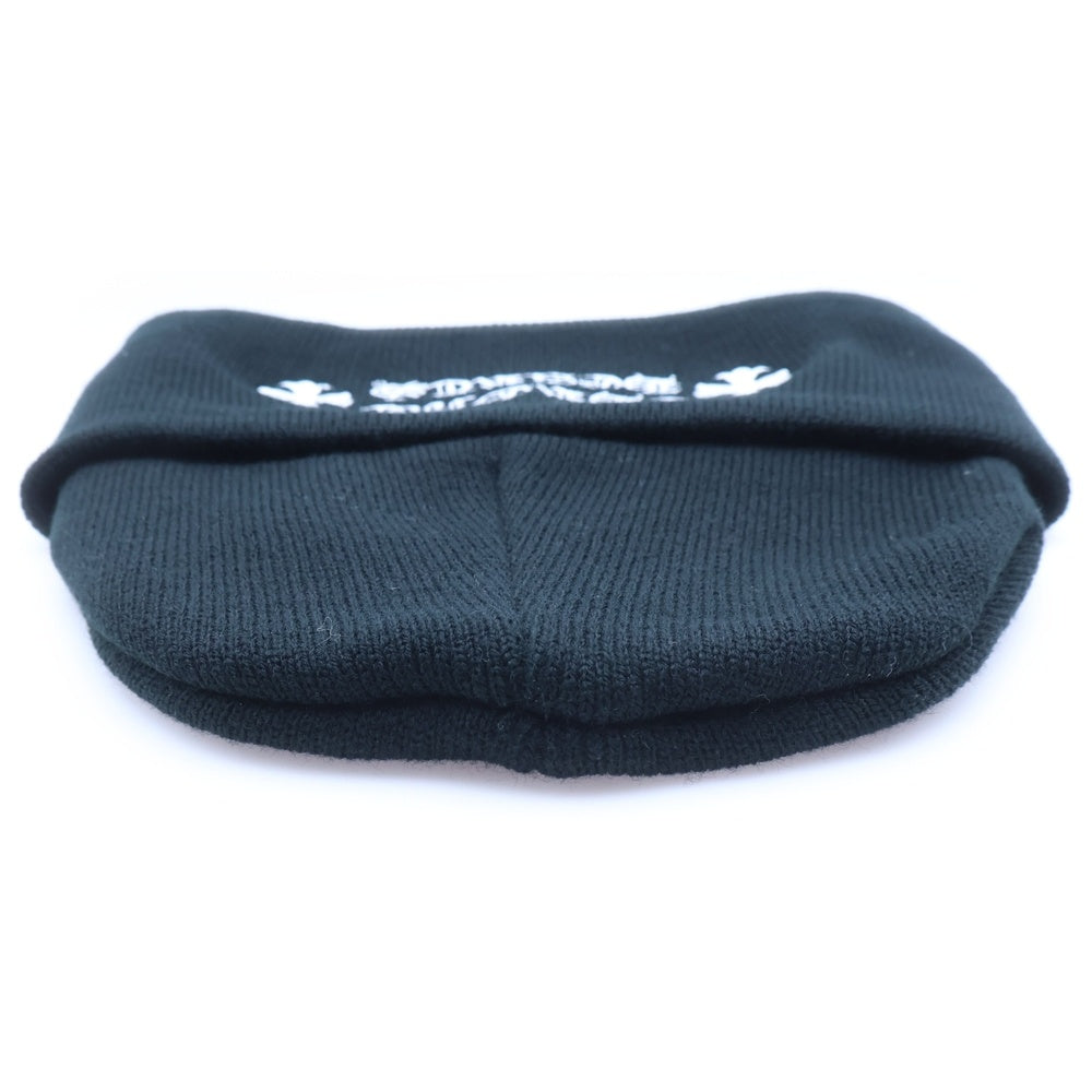 CHROME HEARTS(クロムハーツ) WATCH CAP ワッチキャップ ロゴビーニー ニットキャップ ニット帽 ブラック/ホワイト