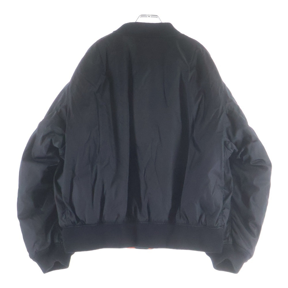 PRADA(プラダ) Re-Nylon トライアングルロゴプレート MA-1 ボンバージャケット SGB903 ブラック
