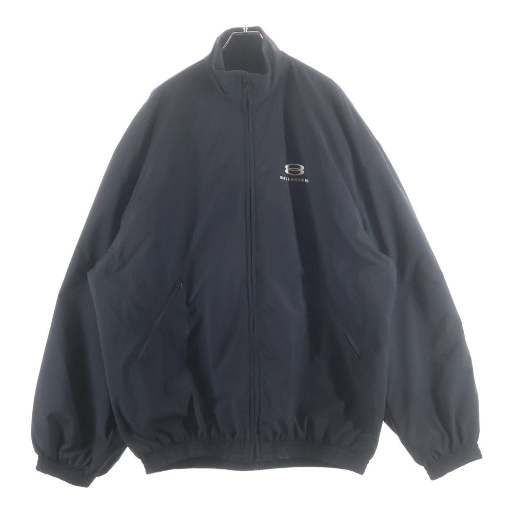 BALENCIAGA(バレンシアガ) 23AW COCOON KICK WINDBREAKER フロントロゴコクーン キック ウィンドブレーカージップアップジャケット 773048 ブラック