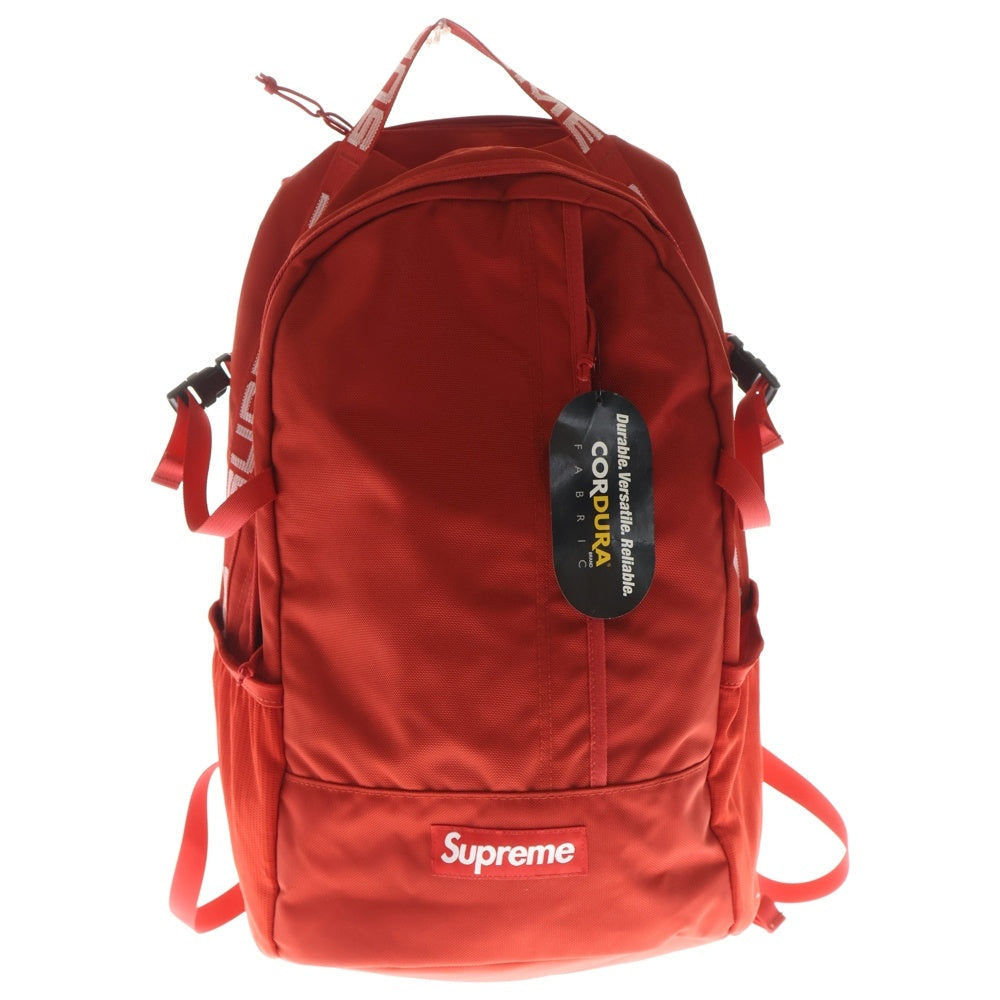 SUPREME(シュプリーム) 18SS Cordura Backpack コーデュラ ロゴナイロンバックパック リュック レッド