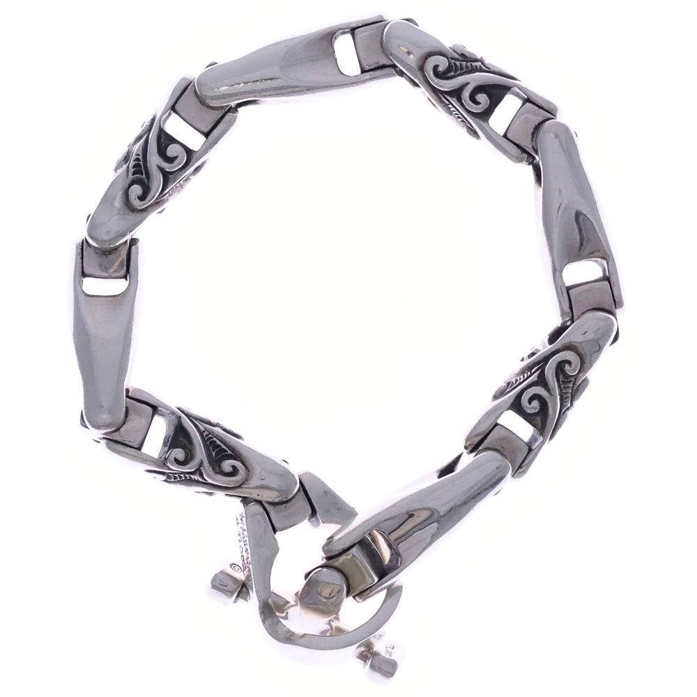 Bill Wall Leather/BWL(ビルウォールレザー) U-Joint Bracelet Smooth/WAVE Uジョイント スムース/ウェーブ ブレスレット シルバー B412ML8