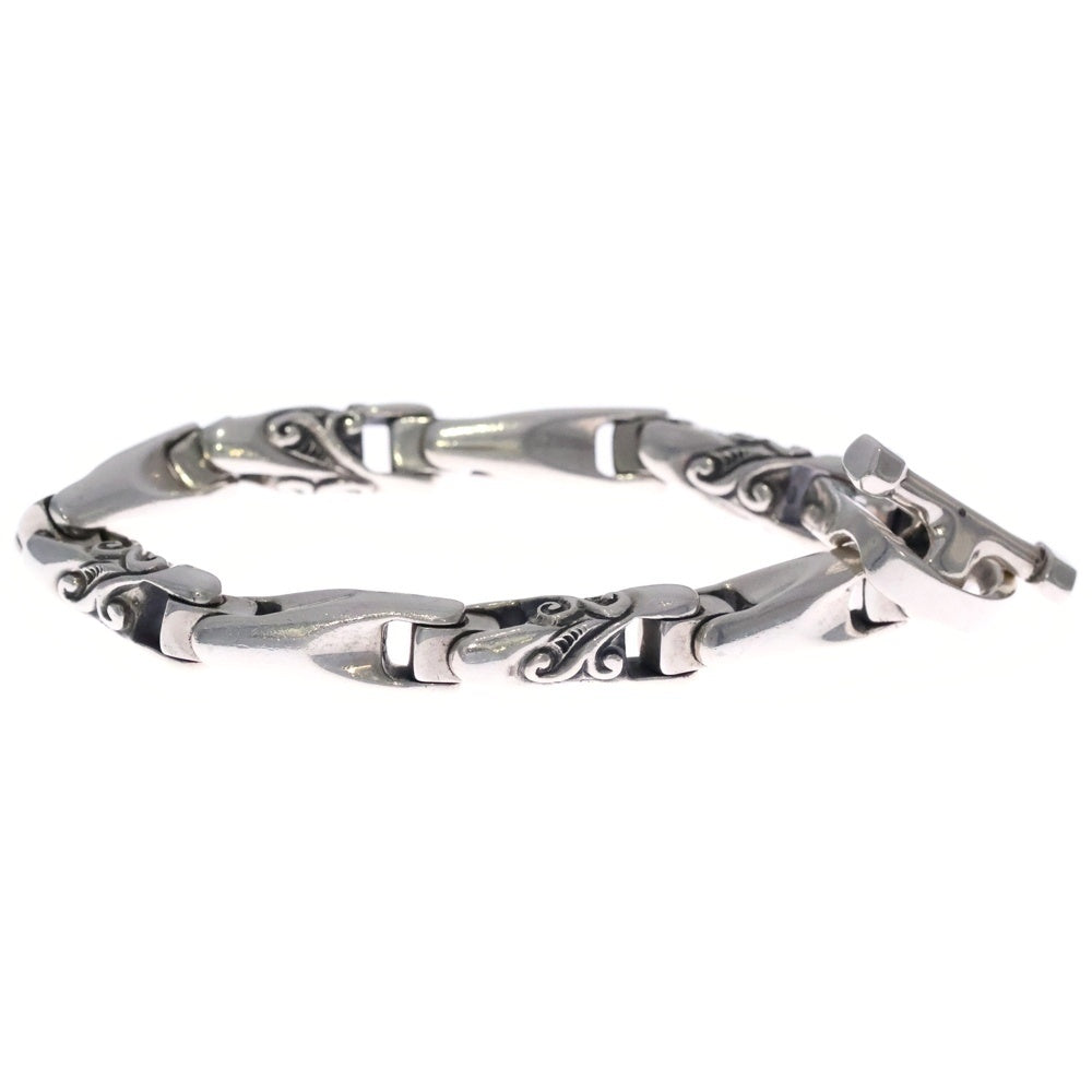 Bill Wall Leather/BWL(ビルウォールレザー) U-Joint Bracelet Smooth/WAVE Uジョイント スムース/ウェーブ ブレスレット シルバー B412ML8
