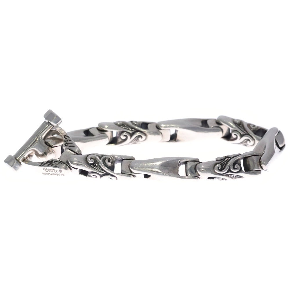 Bill Wall Leather/BWL(ビルウォールレザー) U-Joint Bracelet Smooth/WAVE Uジョイント スムース/ウェーブ ブレスレット シルバー B412ML8
