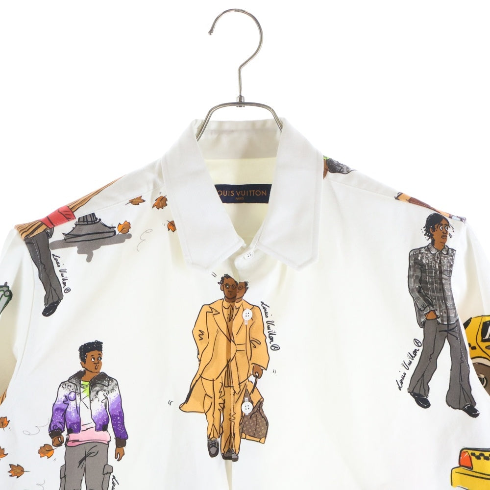 LOUIS VUITTON(ルイヴィトン) 19AW New Walkers DNA Shirt RM192 QKQ HHS66W ニューウォーカーズ DNA 長袖ボタンシャツ ホワイト
