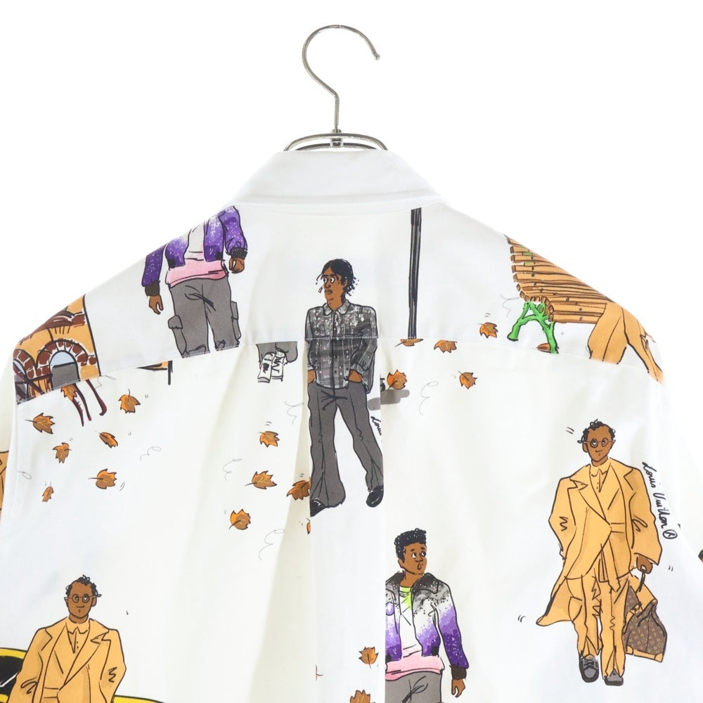 LOUIS VUITTON(ルイヴィトン) 19AW New Walkers DNA Shirt RM192 QKQ HHS66W ニューウォーカーズ DNA 長袖ボタンシャツ ホワイト