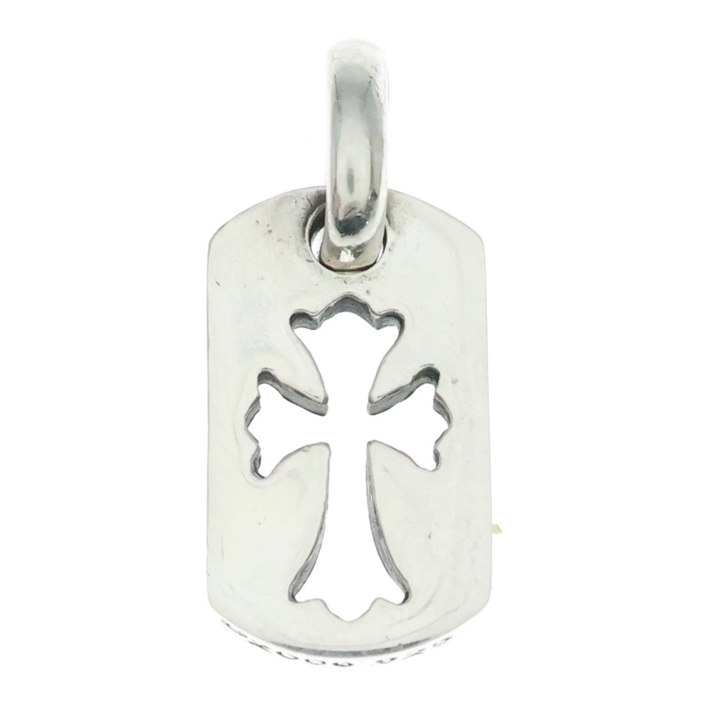 CHROME HEARTS(クロムハーツ) DT TNY CO CRS タイニーカットアウトクロスドッグタグ チャーム ペンダントトップ シルバー BCA252