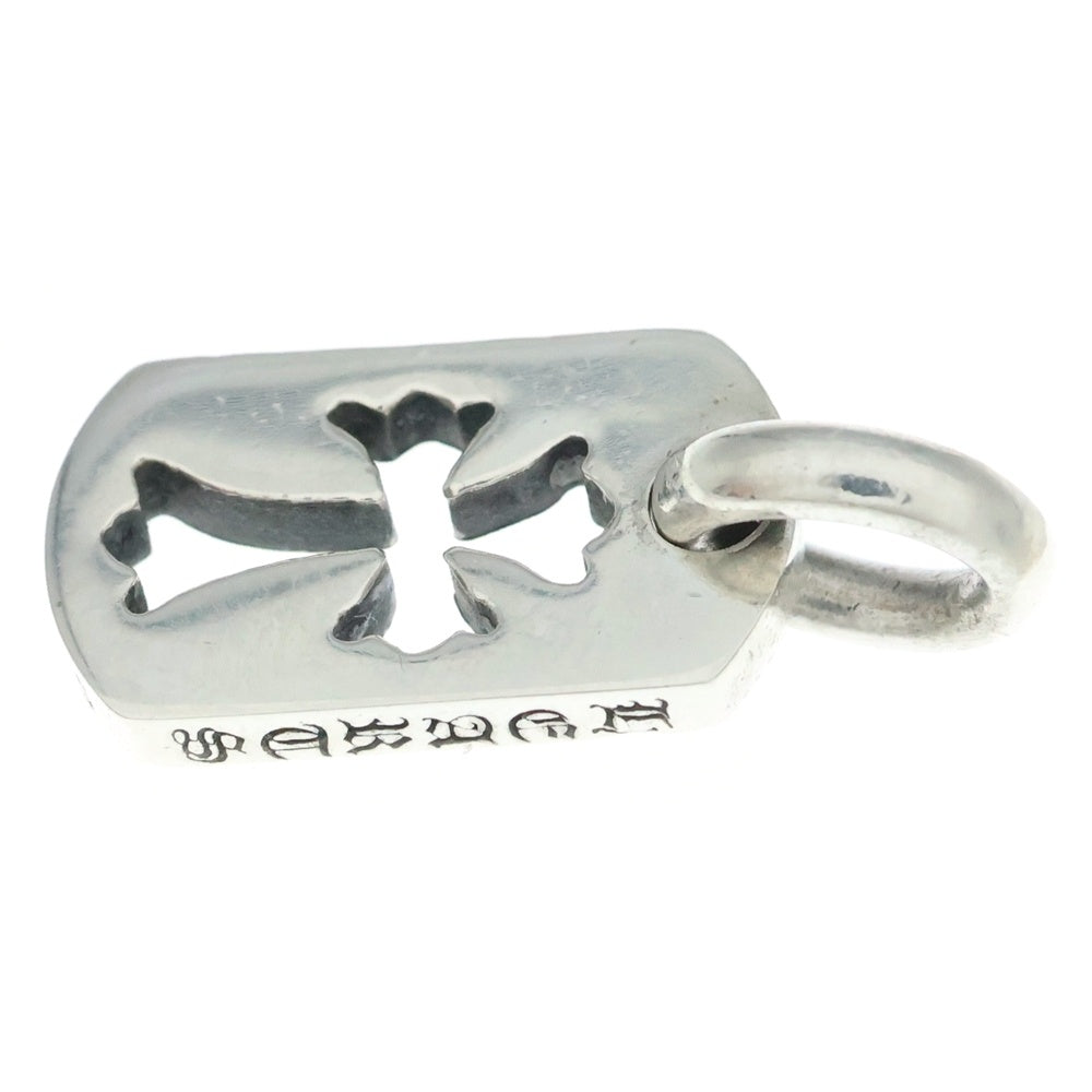 CHROME HEARTS(クロムハーツ) DT TNY CO CRS タイニーカットアウトクロスドッグタグ チャーム ペンダントトップ シルバー BCA252