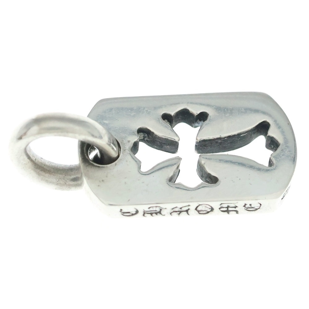 CHROME HEARTS(クロムハーツ) DT TNY CO CRS タイニーカットアウトクロスドッグタグ チャーム ペンダントトップ シルバー BCA252