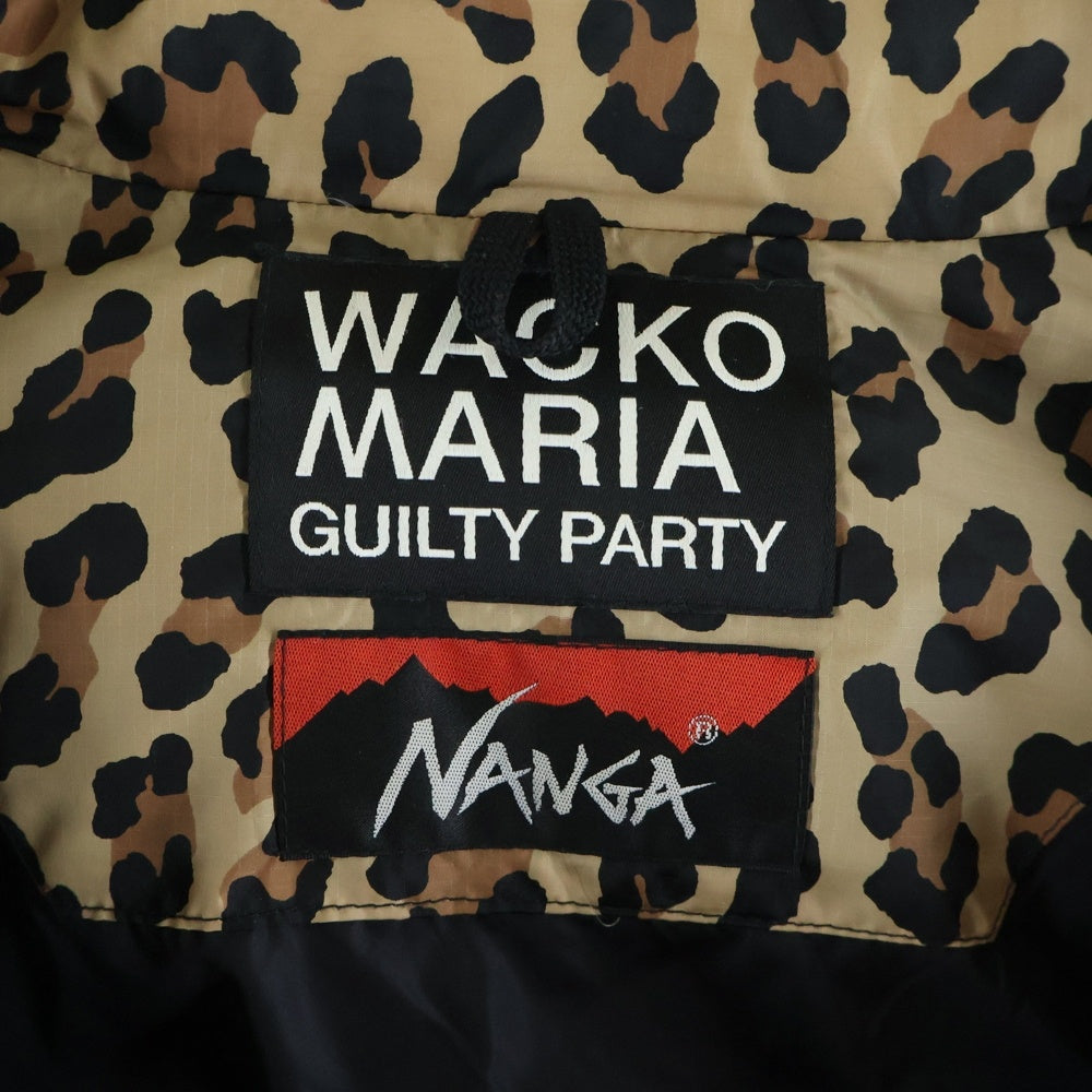WACKO MARIA(ワコマリア) LEOPARD DOWN JACKET レオパードダウンジャケット ベージュ