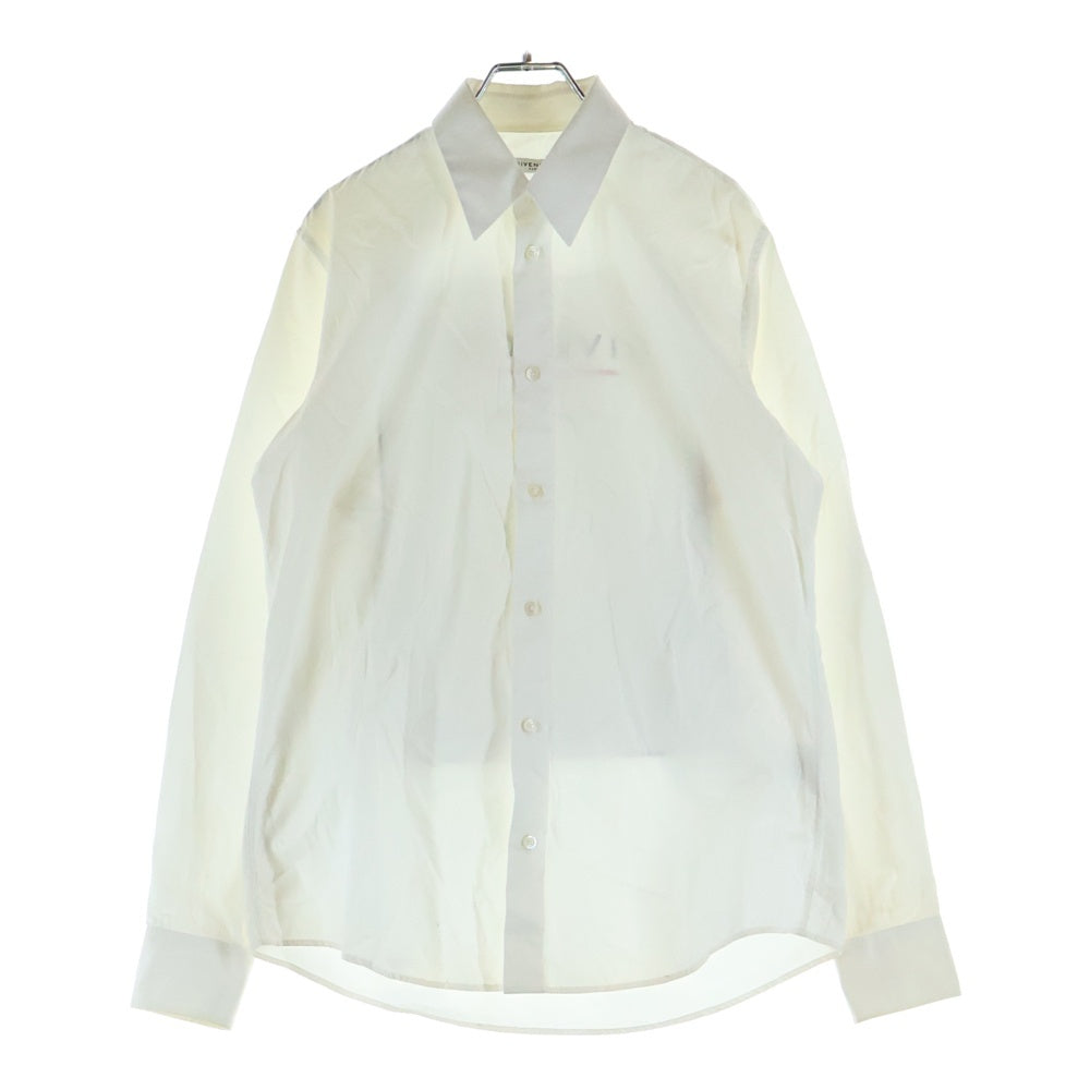 GIVENCHY(ジバンシィ) バックロゴプリント長袖シャツ BM60GU109F ホワイト