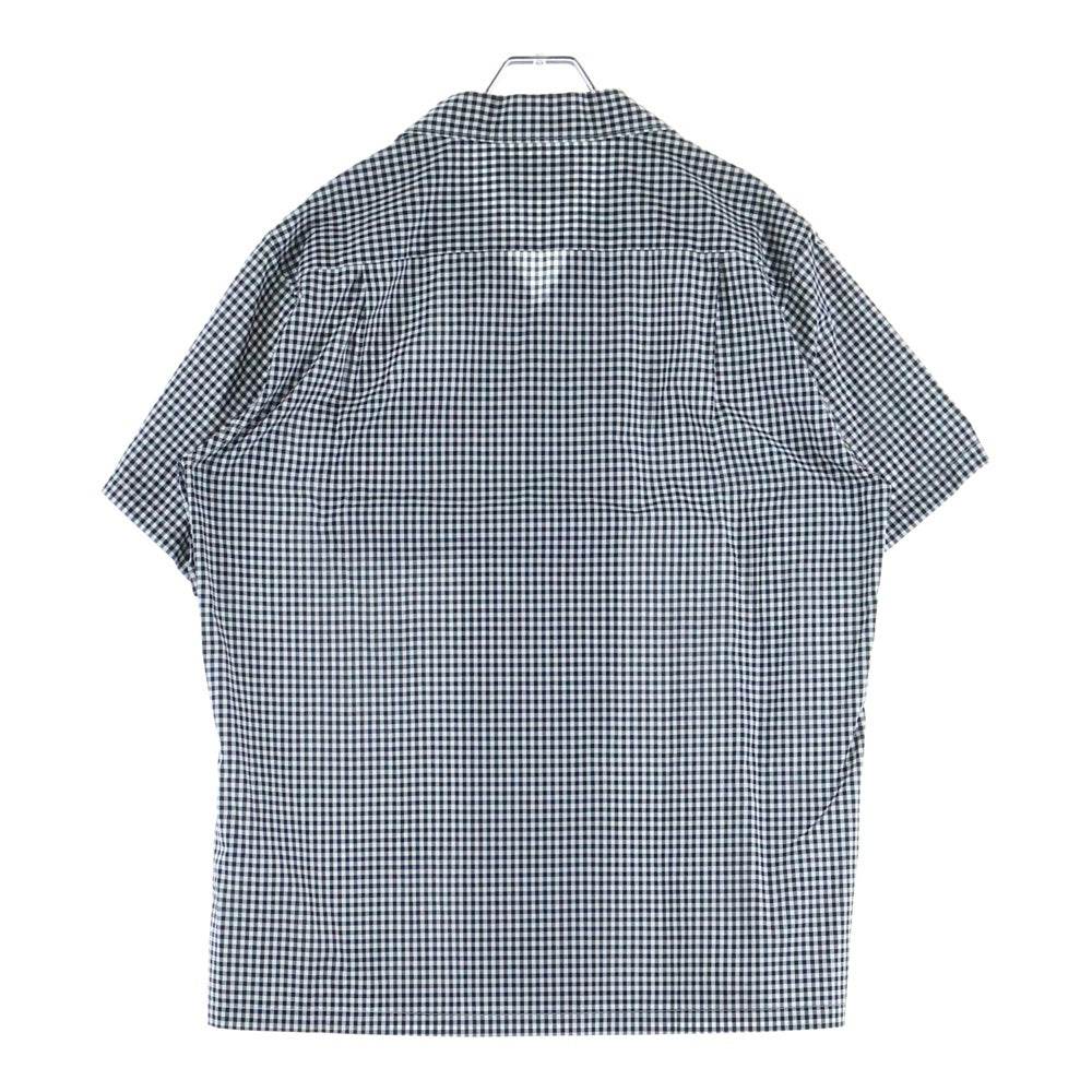 WACKO MARIA(ワコマリア) ×THOMAS MASON トーマスメイソン オープンカラーシャツ 半袖シャツ ブラック