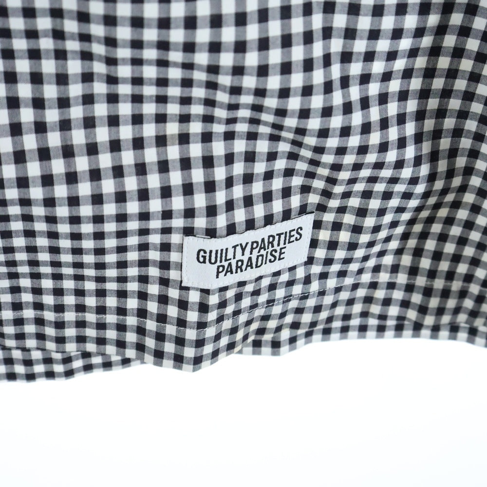 WACKO MARIA(ワコマリア) ×THOMAS MASON トーマスメイソン オープンカラーシャツ 半袖シャツ ブラック