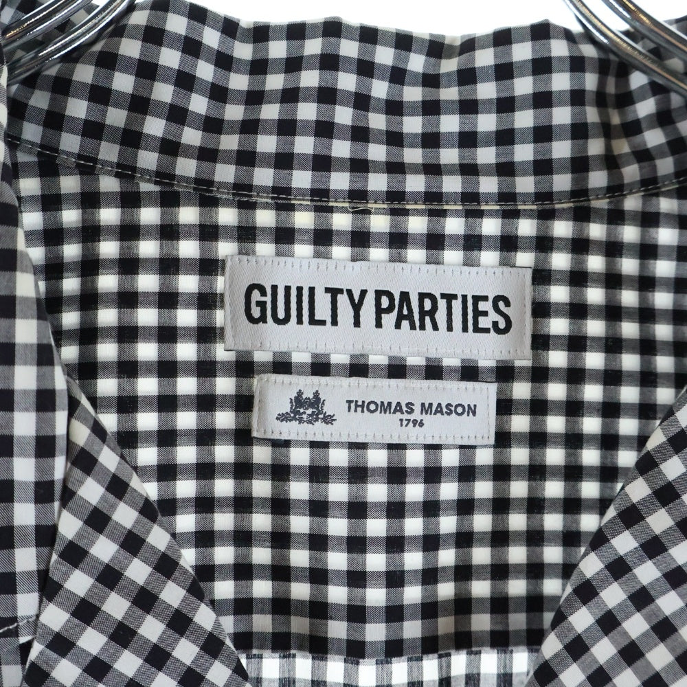 WACKO MARIA(ワコマリア) ×THOMAS MASON トーマスメイソン オープンカラーシャツ 半袖シャツ ブラック