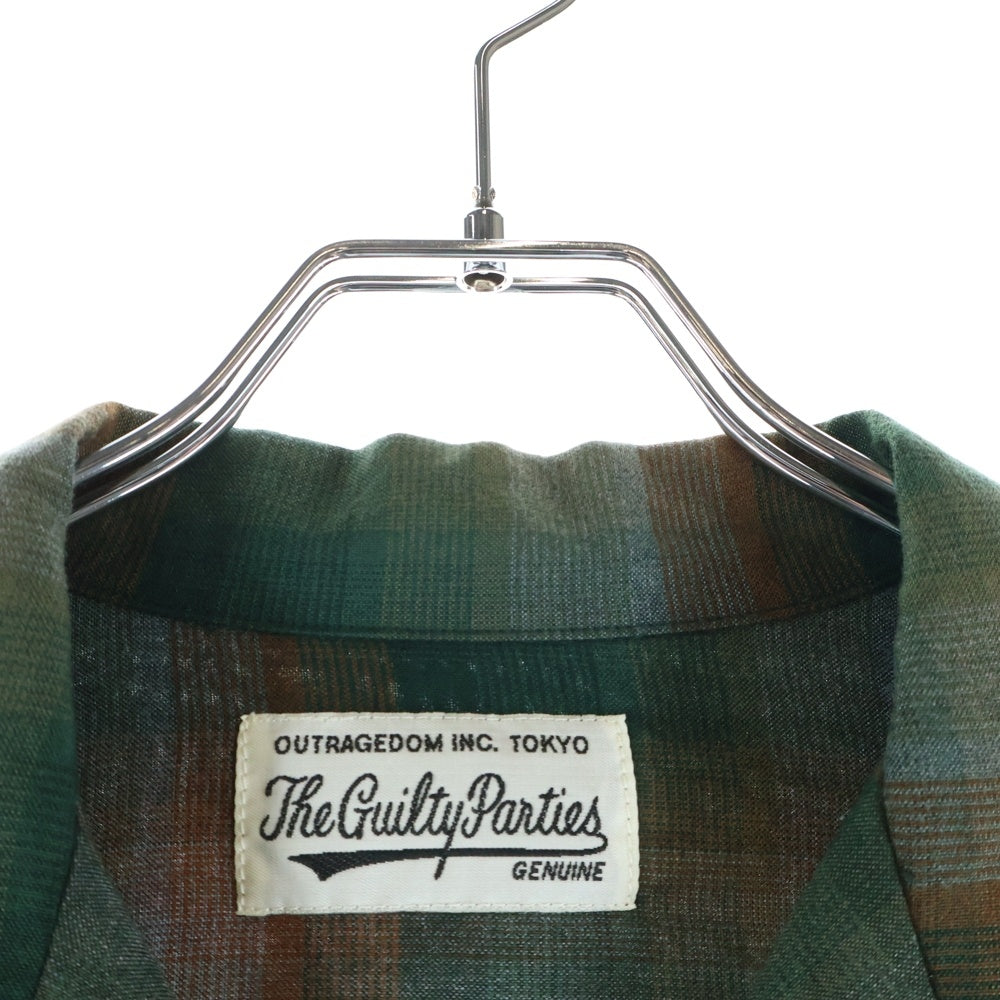 WACKO MARIA(ワコマリア) OMBRE CHECK OPEN COLLAR SHIRT オンブレチェックオープンカラーシャツ マルチカラー