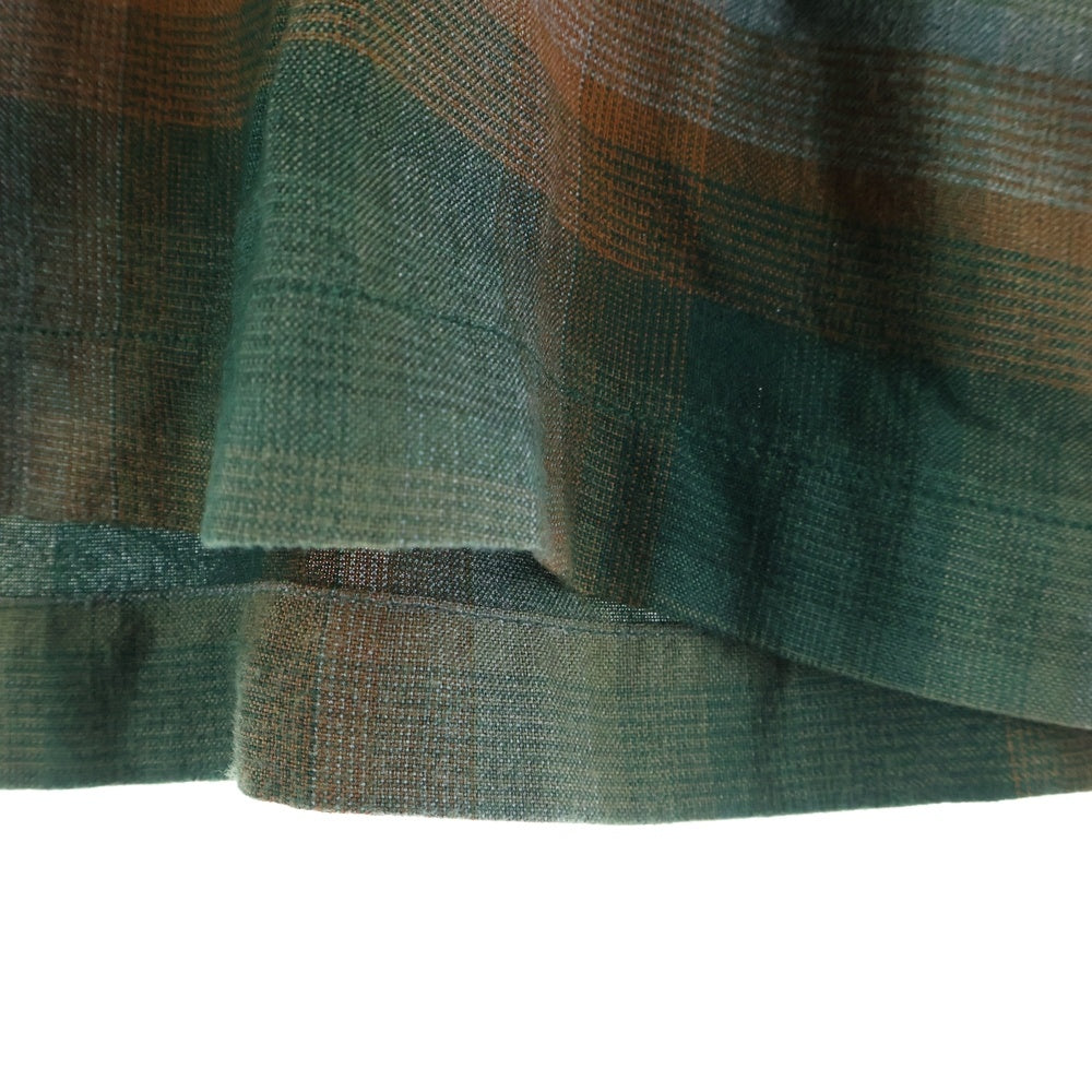 WACKO MARIA(ワコマリア) OMBRE CHECK OPEN COLLAR SHIRT オンブレチェックオープンカラーシャツ マルチカラー