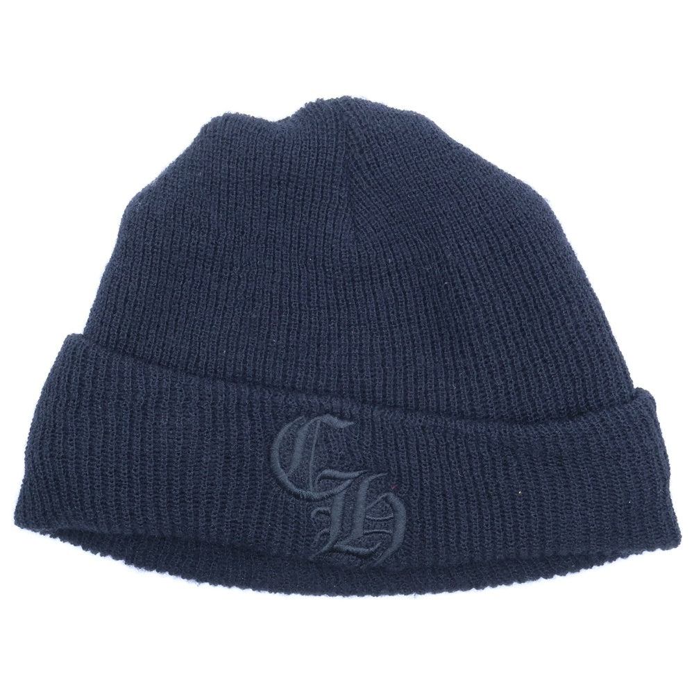 CHROME HEARTS(クロムハーツ) CH Logo Embroidery Wool Watch Cap CHロゴ刺繍ウールワッチキャップ ニットビーニー 帽子 ブラック