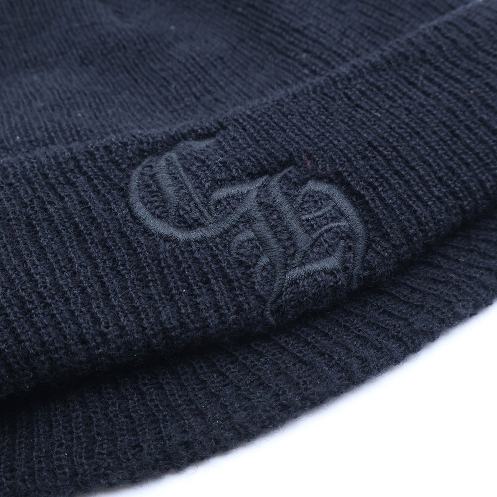 CHROME HEARTS(クロムハーツ) CH Logo Embroidery Wool Watch Cap CHロゴ刺繍ウールワッチキャップ ニットビーニー 帽子 ブラック