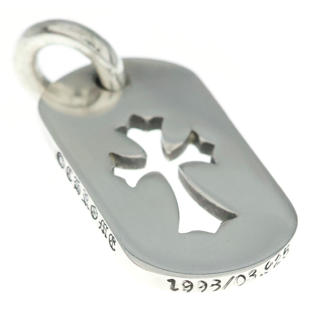 CHROME HEARTS(クロムハーツ) D TAG SML CO CRS カットアウトクロスドッグタグ スモール ペンダントトップ シルバー BCA242