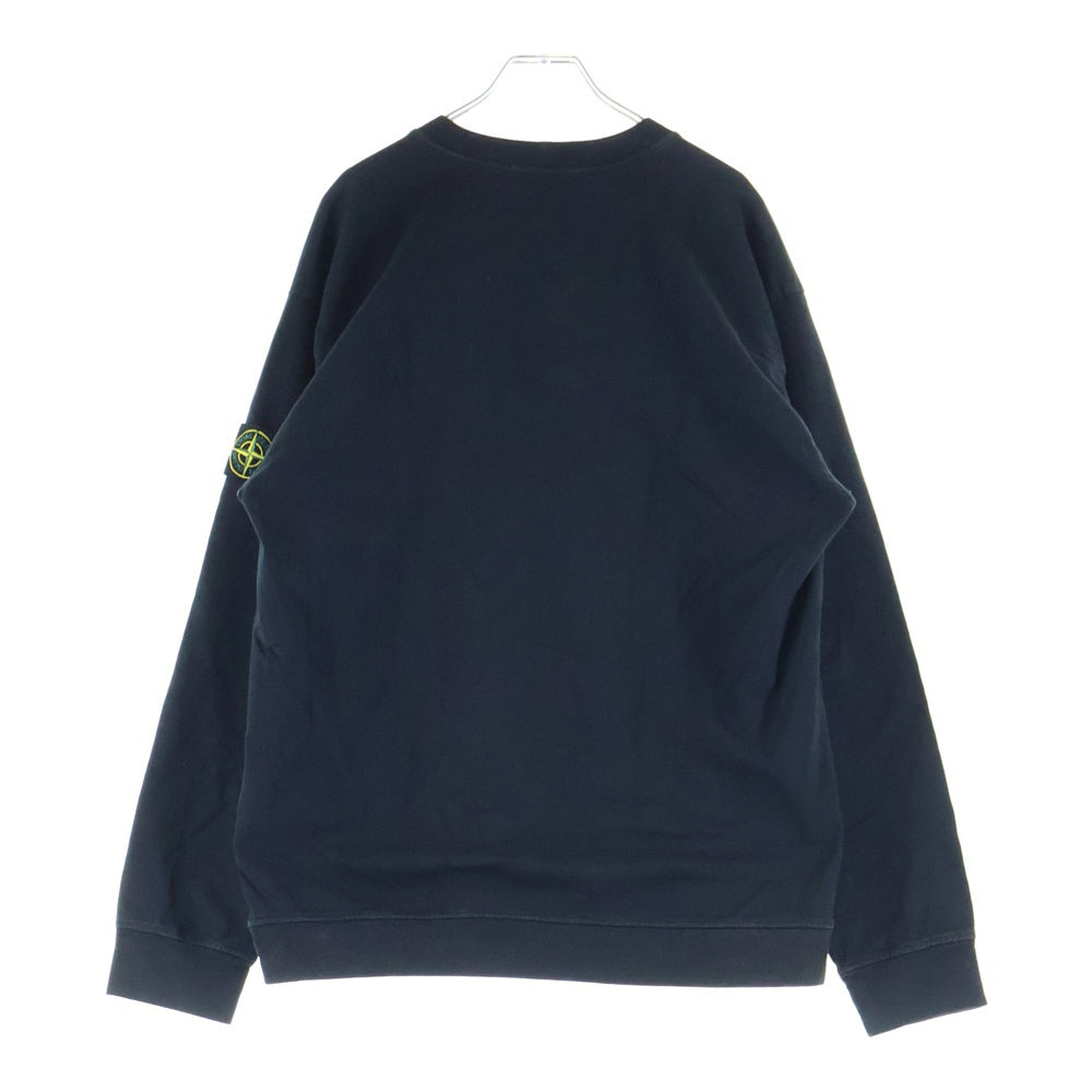 STONE ISLAND(ストーンアイランド) コンパスパッチ クルーネック ロングスリーブカットソー 長袖Tシャツ ブラック 771563750