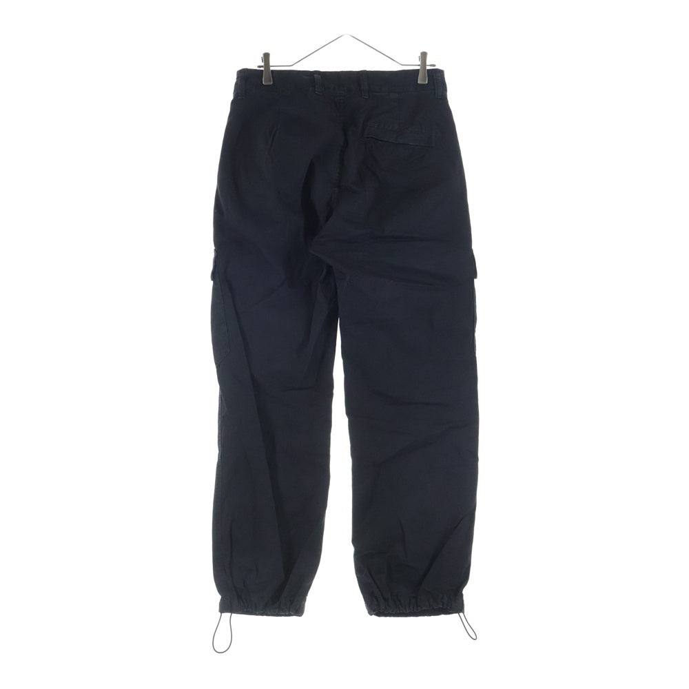 STONE ISLAND(ストーンアイランド) 24SS PANTALONE COMFORT ロゴパッチ ガーメントダイ カーゴパンツ ブラック 8015311WA