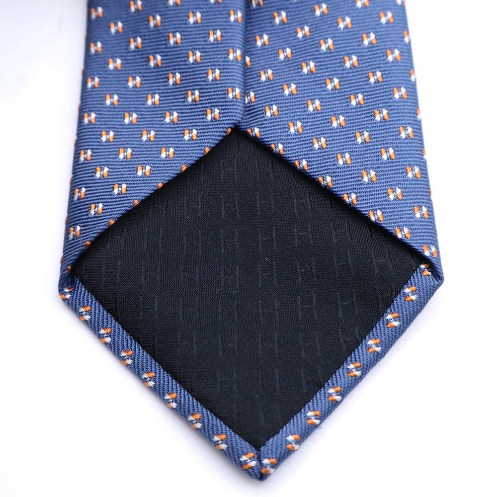 HERMES(エルメス) H Nedor Twillbi シルクネクタイ 339352T ネイビー
