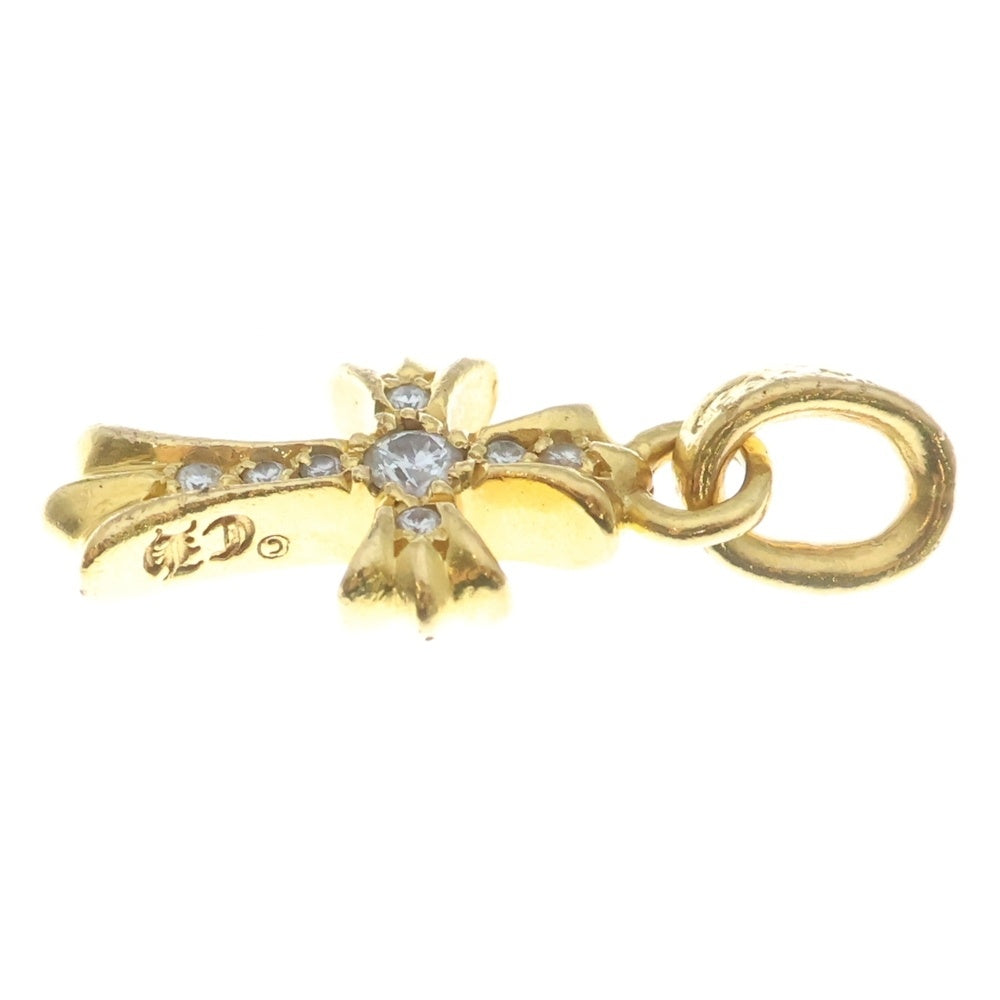 CHROME HEARTS(クロムハーツ) 22K CRS BBYFAT P/DIA ベイビーファットクロス PAVEダイヤ ペンダントトップ ゴールド BCA035