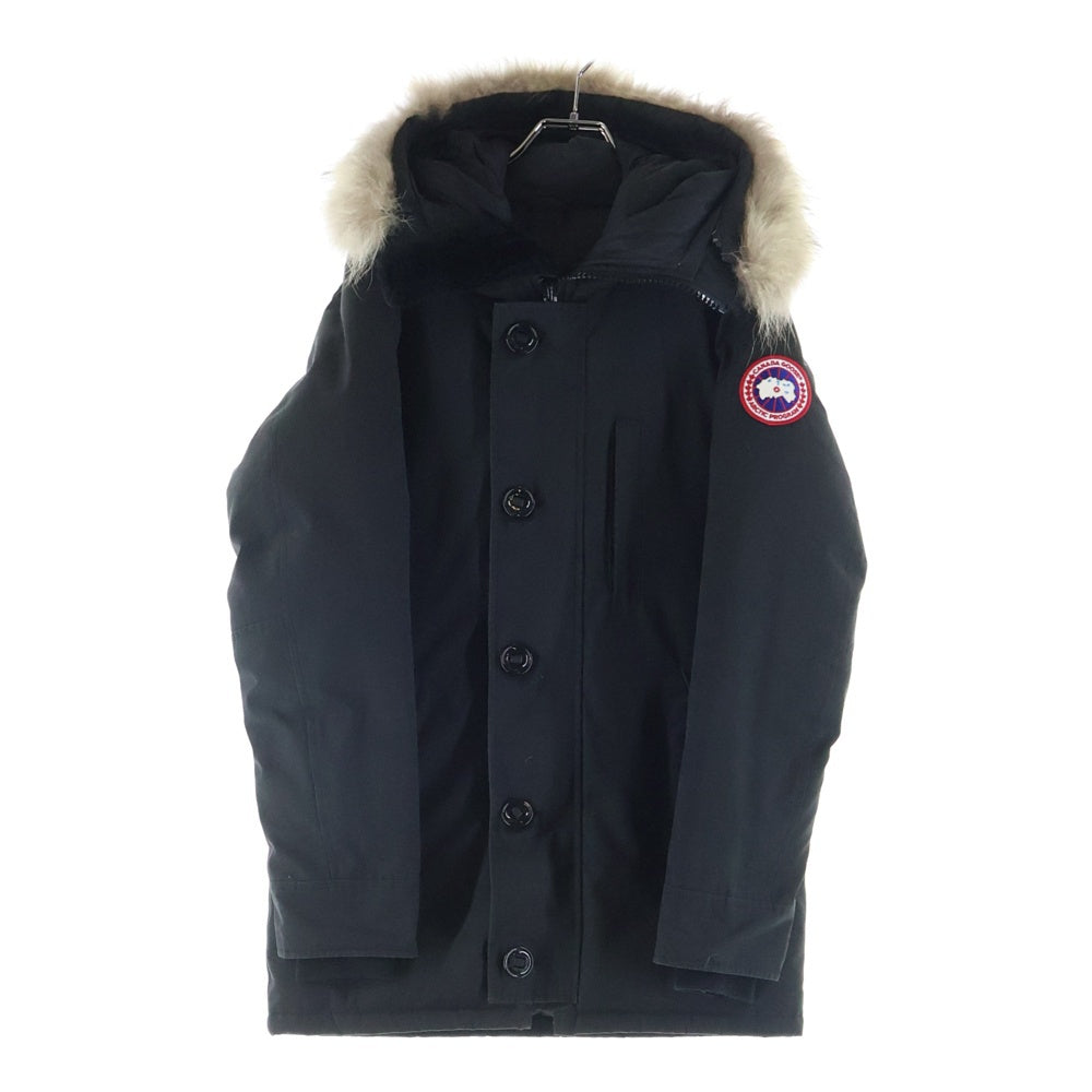 CANADA GOOSE(カナダグース) JASPER PARKA ジャスパー パーカ ダブルポケット ジップアップ ファー付きダウンジャケット ブラック 3438JM