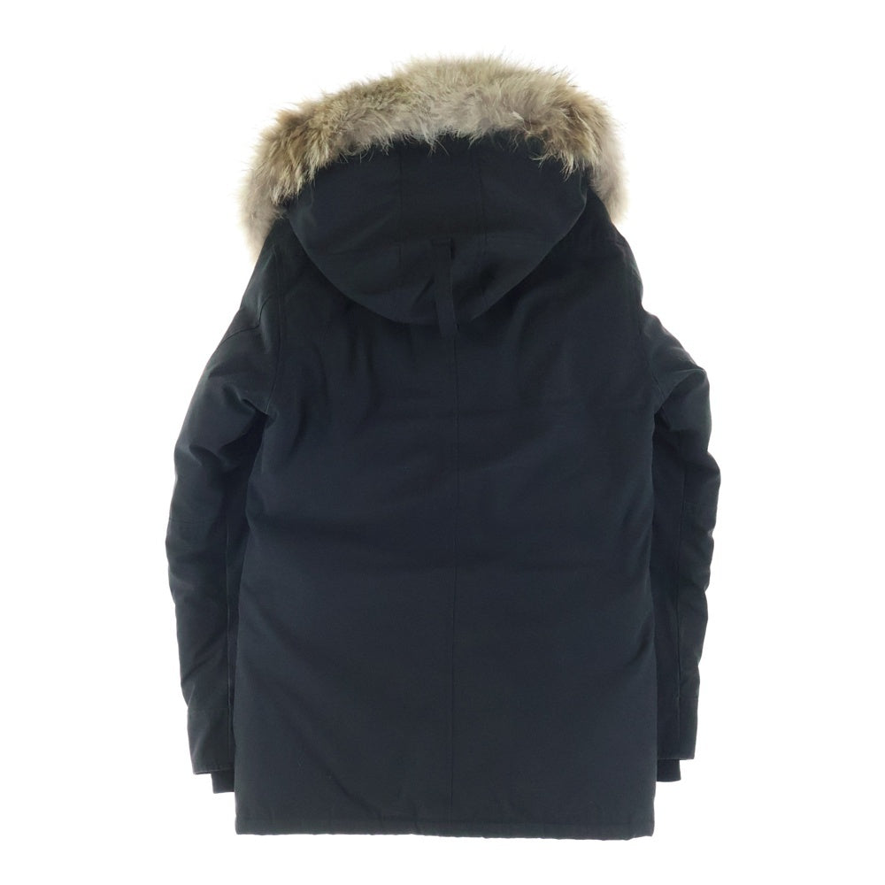CANADA GOOSE(カナダグース) JASPER PARKA ジャスパー パーカ ダブルポケット ジップアップ ファー付きダウンジャケット ブラック 3438JM