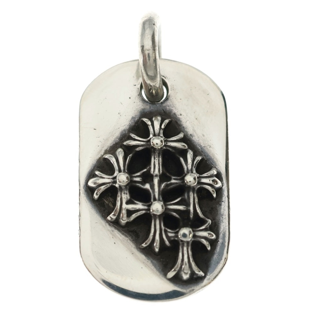 CHROME HEARTS(クロムハーツ) RAISED CEM CRS DOG TAG レイズド セメタリークロス ドッグタグ ペンダントトップ シルバー