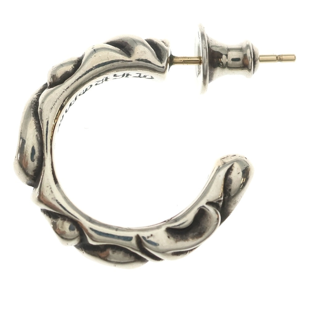 CHROME HEARTS(クロムハーツ) TNY HOOP SCRL タイニースクロールフープ シルバーピアス シルバー