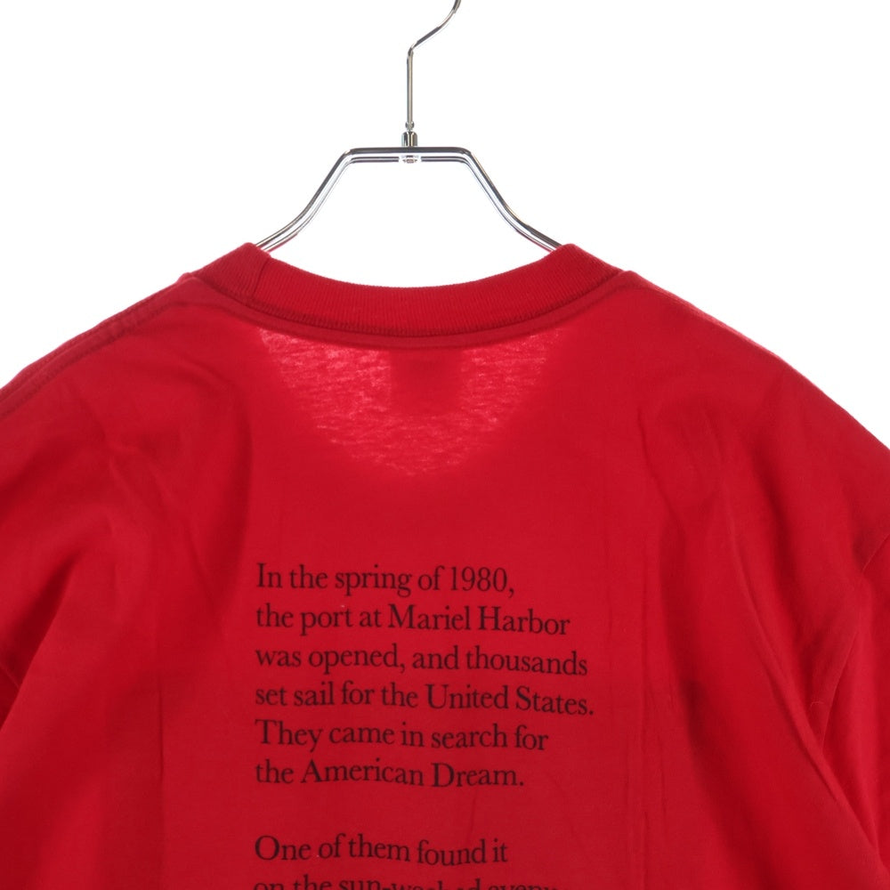 SUPREME(シュプリーム) 17AW Scarface Split Tee スカーフェイス スプリット フロントプリント半袖Tシャツ レッド