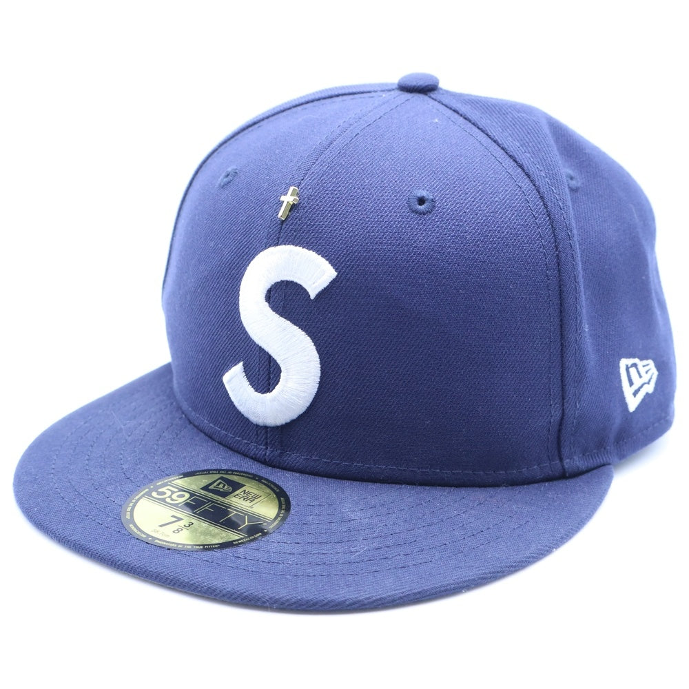 SUPREME(シュプリーム) 24SS ×NEW ERA Gold Cross S Logo ニューエラ ゴールドクロス Sロゴ ベースボールキャップ 帽子 ネイビー