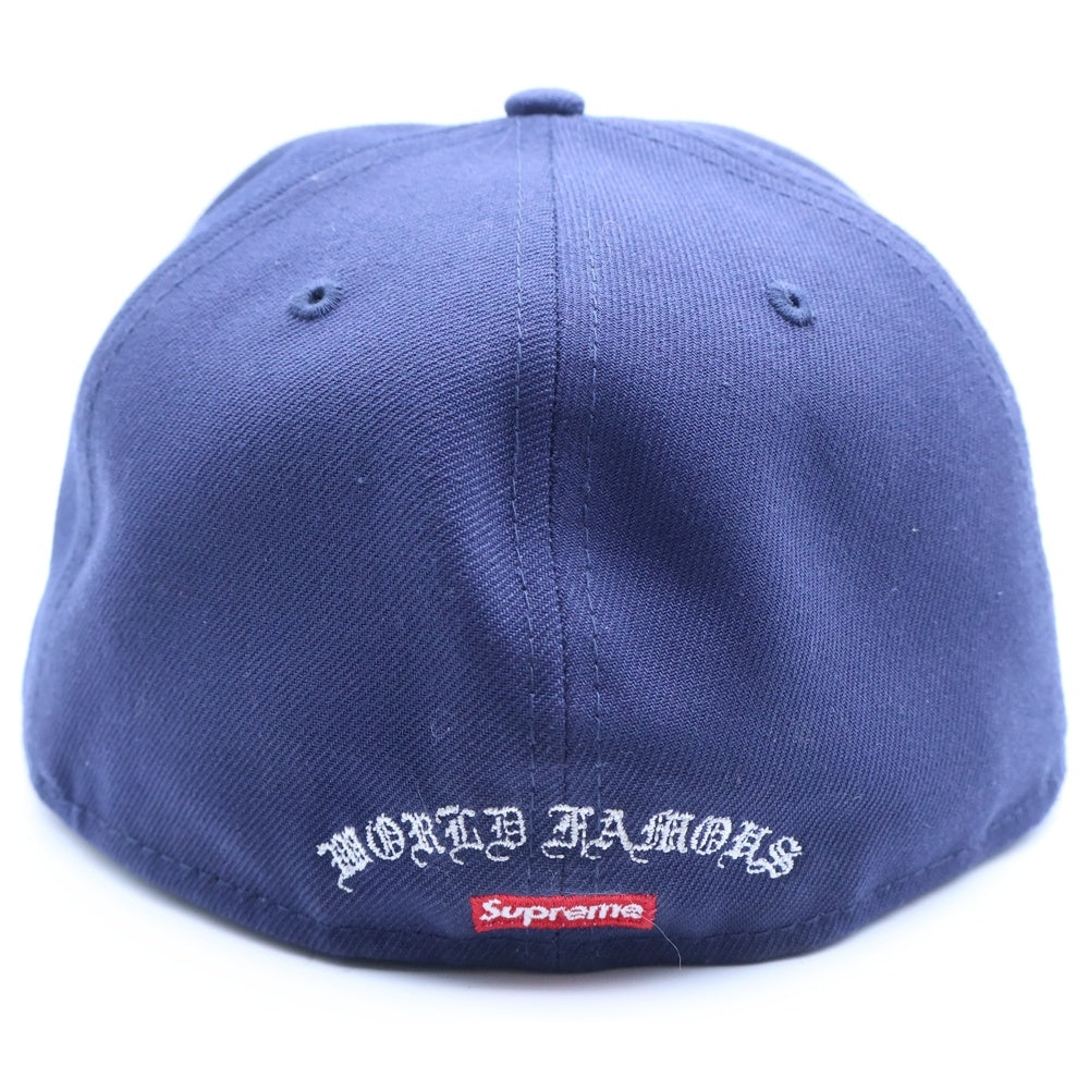 SUPREME(シュプリーム) 24SS ×NEW ERA Gold Cross S Logo ニューエラ ゴールドクロス Sロゴ ベースボールキャップ 帽子 ネイビー