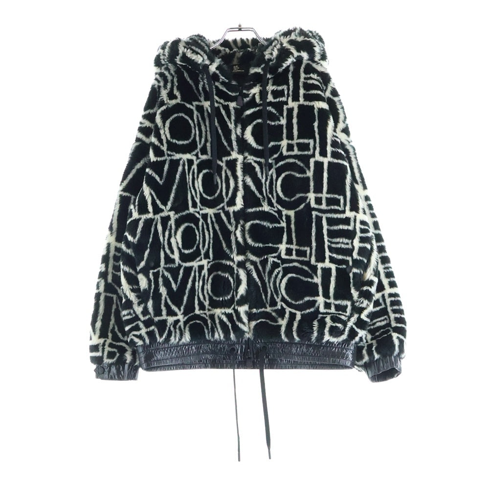MONCLER GRENOBLE(モンクレールグルノーブル) MAGLIA HOODED JACKET F20988G51500 809HX マグリア フーデッドボアジャケット ブラック/ホワイト