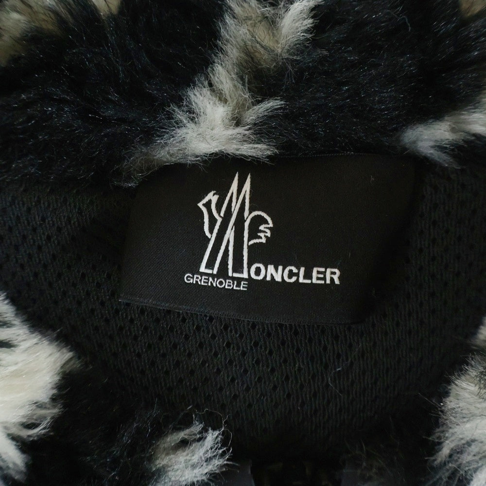 MONCLER GRENOBLE(モンクレールグルノーブル) MAGLIA HOODED JACKET F20988G51500 809HX マグリア フーデッドボアジャケット ブラック/ホワイト