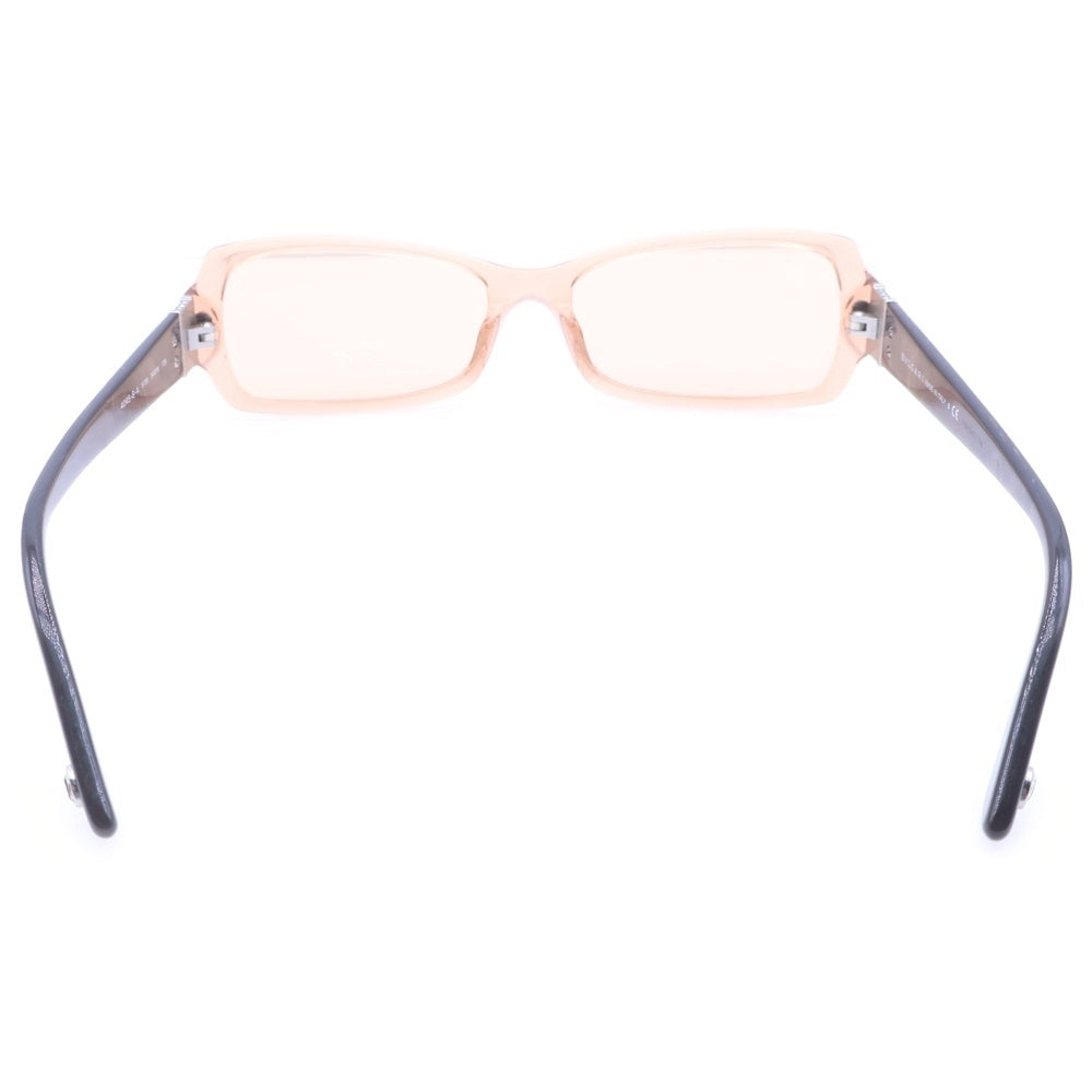 BVLGARI(ブルガリ) ラインストーンスクエアサングラス ブラウン 4045-B-A