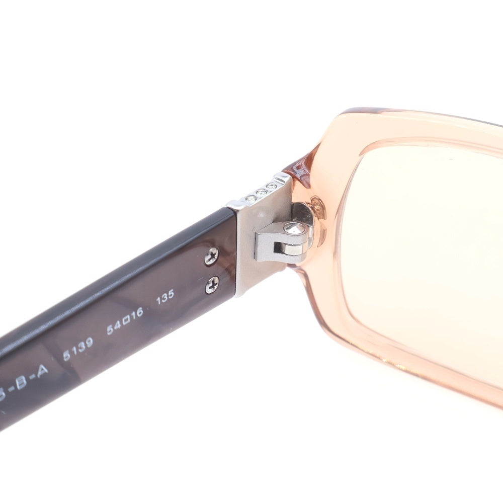BVLGARI(ブルガリ) ラインストーンスクエアサングラス ブラウン 4045-B-A