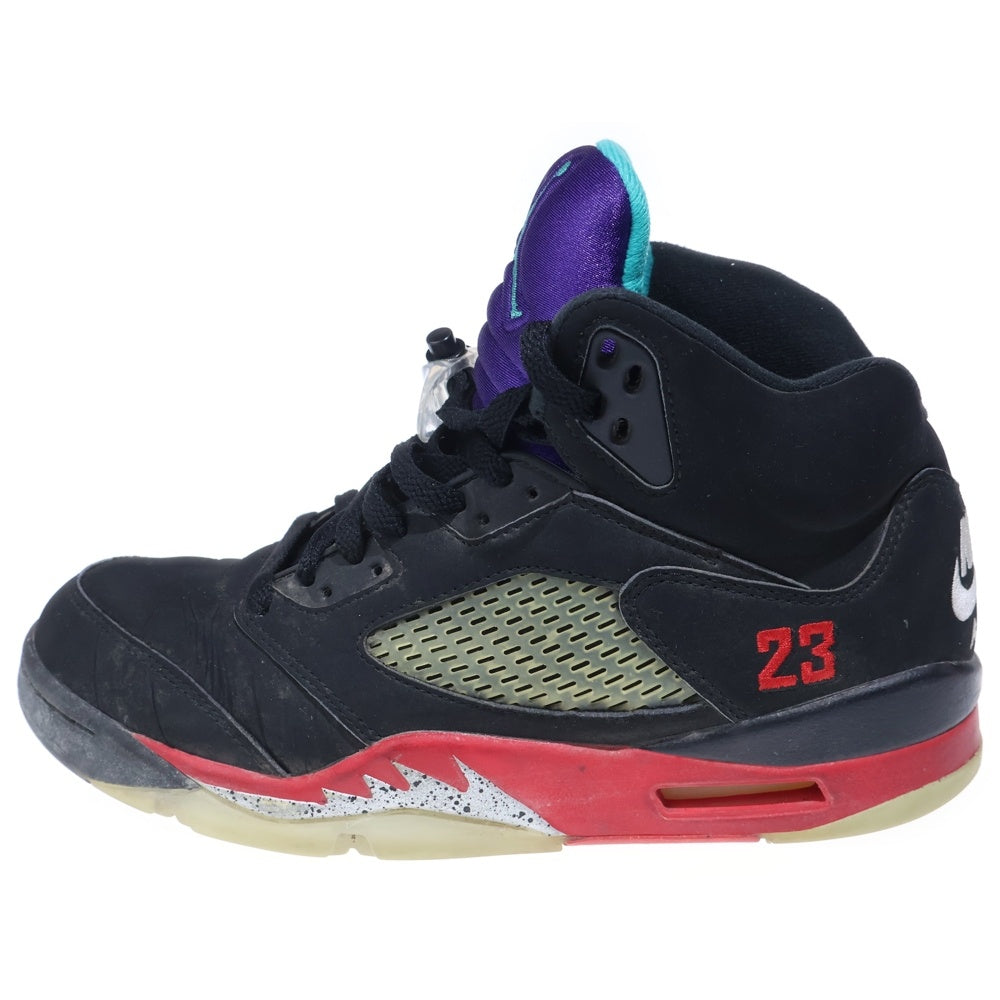 NIKE(ナイキ) Air Jordan 5 Retro Top3 エアジョーダン 5 レトロ トップ3 ハイカットスニーカー CZ1786-001 ブラック