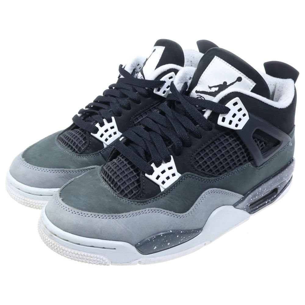 NIKE(ナイキ) Air Jordan 4 Retro Fear エアジョーダン 4 レトロ フィア ハイカットスニーカー FQ8138-002 ブラック/ホワイト