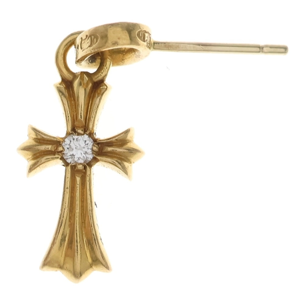 CHROME HEARTS(クロムハーツ) 22K BBY F PPRCHN DIA 22Kベイビーファット 1ダイヤピアス ゴールド