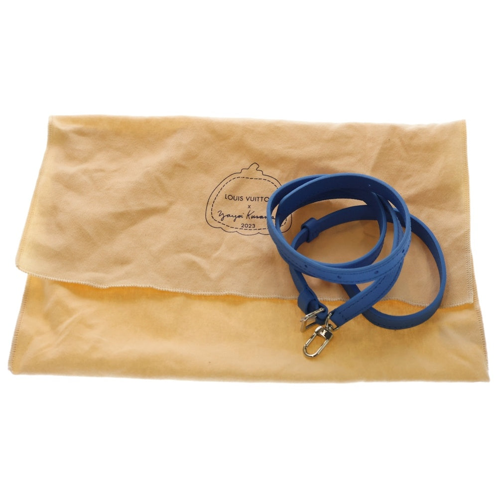 LOUIS VUITTON(ルイヴィトン) ×YK Nano Noe Monogram Bag M81985 ×草間彌生 モノグラムアンプラントナノノエショルダーバッグ ライトブルー レディース